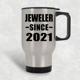 Jeweler Since 2021 - Silver Travel Mug