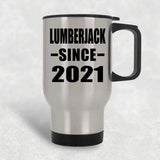 Lumberjack Since 2021 - Silver Travel Mug