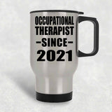 Occupational Therapist Since 2021 - Silver Travel Mug