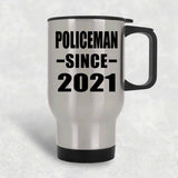 Policeman Since 2021 - Silver Travel Mug