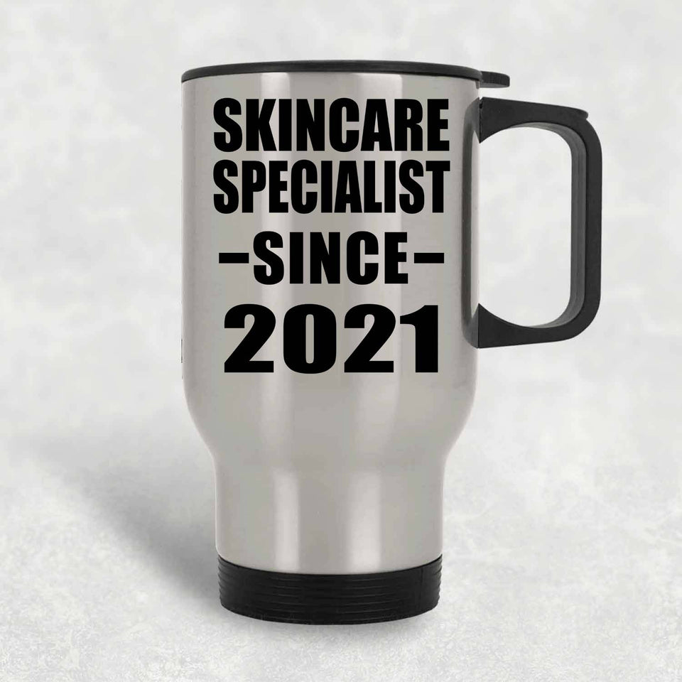 Skincare Specialist Since 2021 - Silver Travel Mug