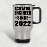 Civil Engineer Since 2022 - Silver Travel Mug