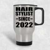 Hair Stylist Since 2022 - Silver Travel Mug