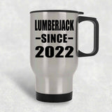 Lumberjack Since 2022 - Silver Travel Mug