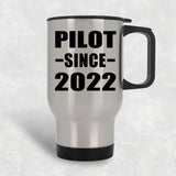 Pilot Since 2022 - Silver Travel Mug