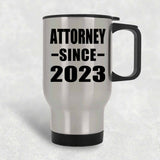 Attorney Since 2023 - Silver Travel Mug