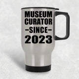 Museum Curator Since 2023 - Silver Travel Mug