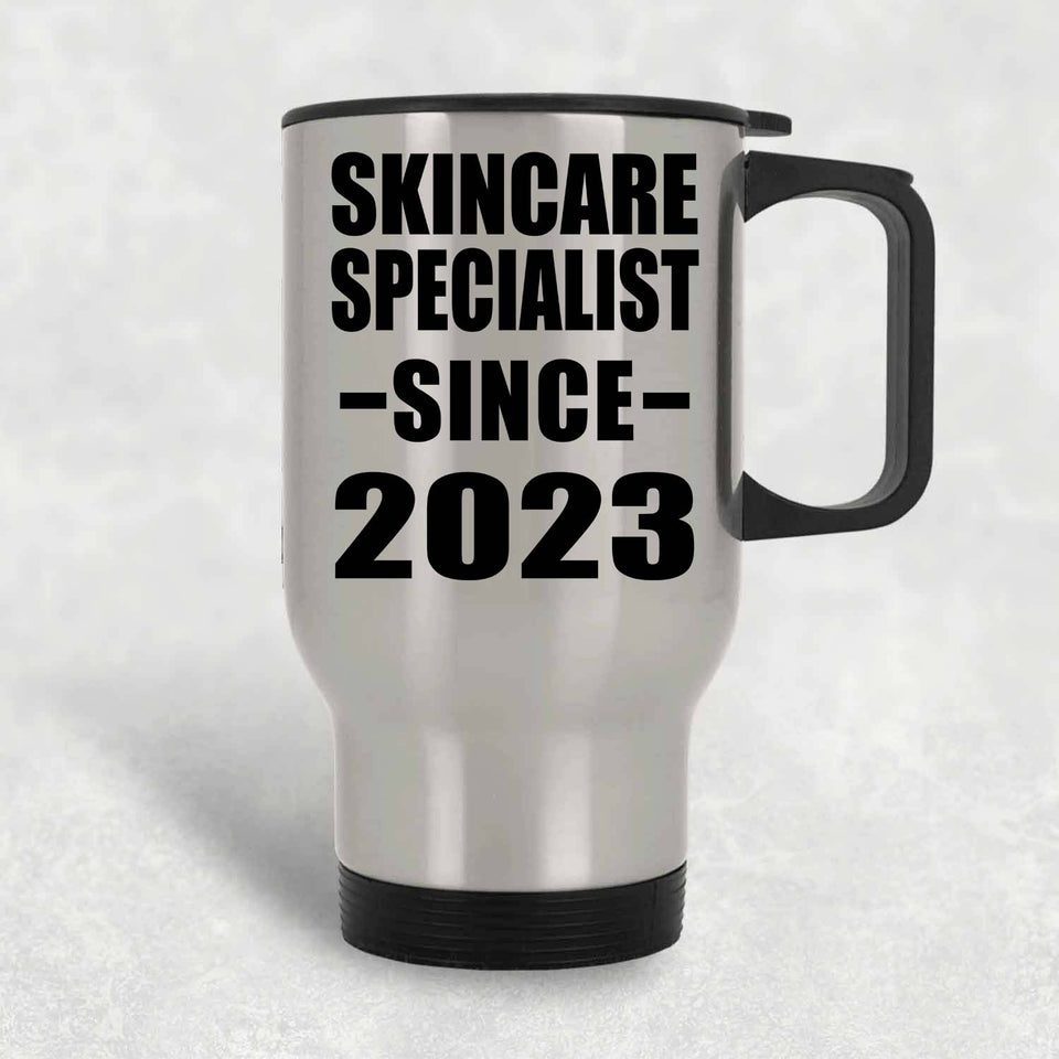 Skincare Specialist Since 2023 - Silver Travel Mug