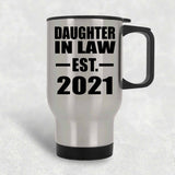 Daughter In Law Established EST. 2021 - Silver Travel Mug