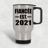 Fiancee Established EST. 2021 - Silver Travel Mug