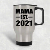 Mama Established EST. 2021 - Silver Travel Mug