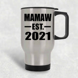 Mamaw Established EST. 2021 - Silver Travel Mug