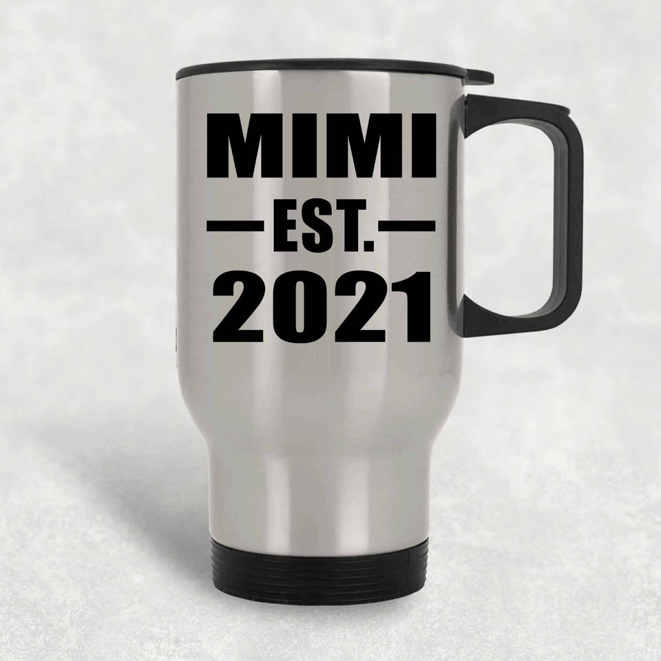 Mimi Established EST. 2021 - Silver Travel Mug
