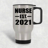 Nurse Established EST. 2021 - Silver Travel Mug