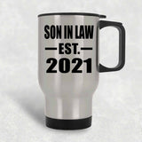 Son In Law Established EST. 2021 - Silver Travel Mug