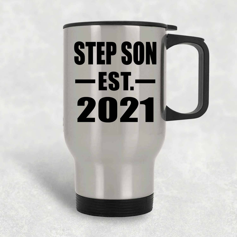 Step Son Established EST. 2021 - Silver Travel Mug
