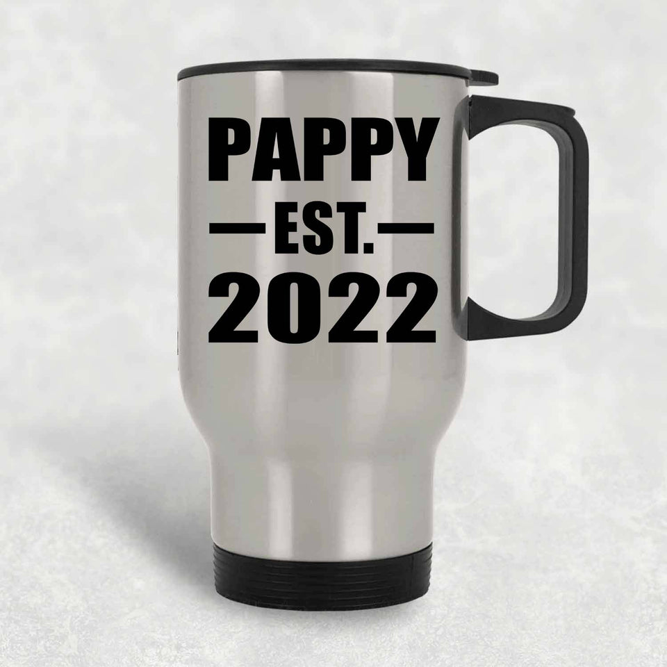 Pappy Established EST. 2022 - Silver Travel Mug