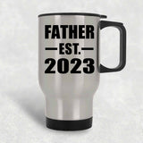 Father Established EST. 2023 - Silver Travel Mug