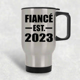 Fiance Established EST. 2023 - Silver Travel Mug