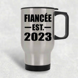 Fiancee Established EST. 2023 - Silver Travel Mug