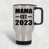 Mama Established EST. 2023 - Silver Travel Mug