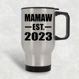 Mamaw Established EST. 2023 - Silver Travel Mug