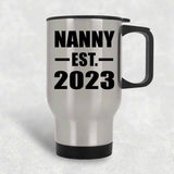Nanny Established EST. 2023 - Silver Travel Mug