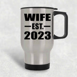 Wife Established EST. 2023 - Silver Travel Mug