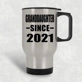 Granddaughter Since 2021 - Silver Travel Mug