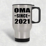 Oma Since 2021 - Silver Travel Mug