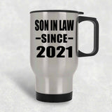 Son In Law Since 2021 - Silver Travel Mug