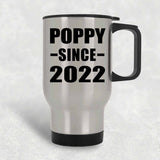 Poppy Since 2022 - Silver Travel Mug