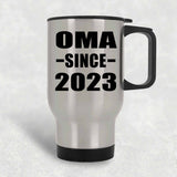 Oma Since 2023 - Silver Travel Mug