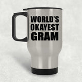 World's Okayest Gram - Silver Travel Mug