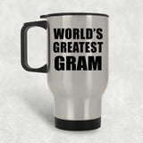 World's Greatest Gram - Silver Travel Mug