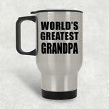 World's Greatest Grandpa - Silver Travel Mug