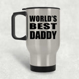 World's Best Daddy - Silver Travel Mug