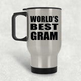 World's Best Gram - Silver Travel Mug