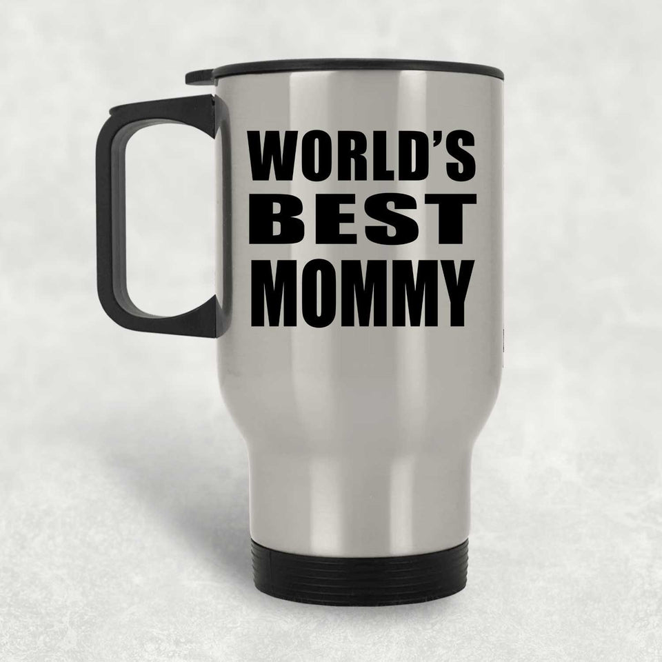 World's Best Mommy - Silver Travel Mug