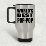 World's Best Pop-Pop - Silver Travel Mug