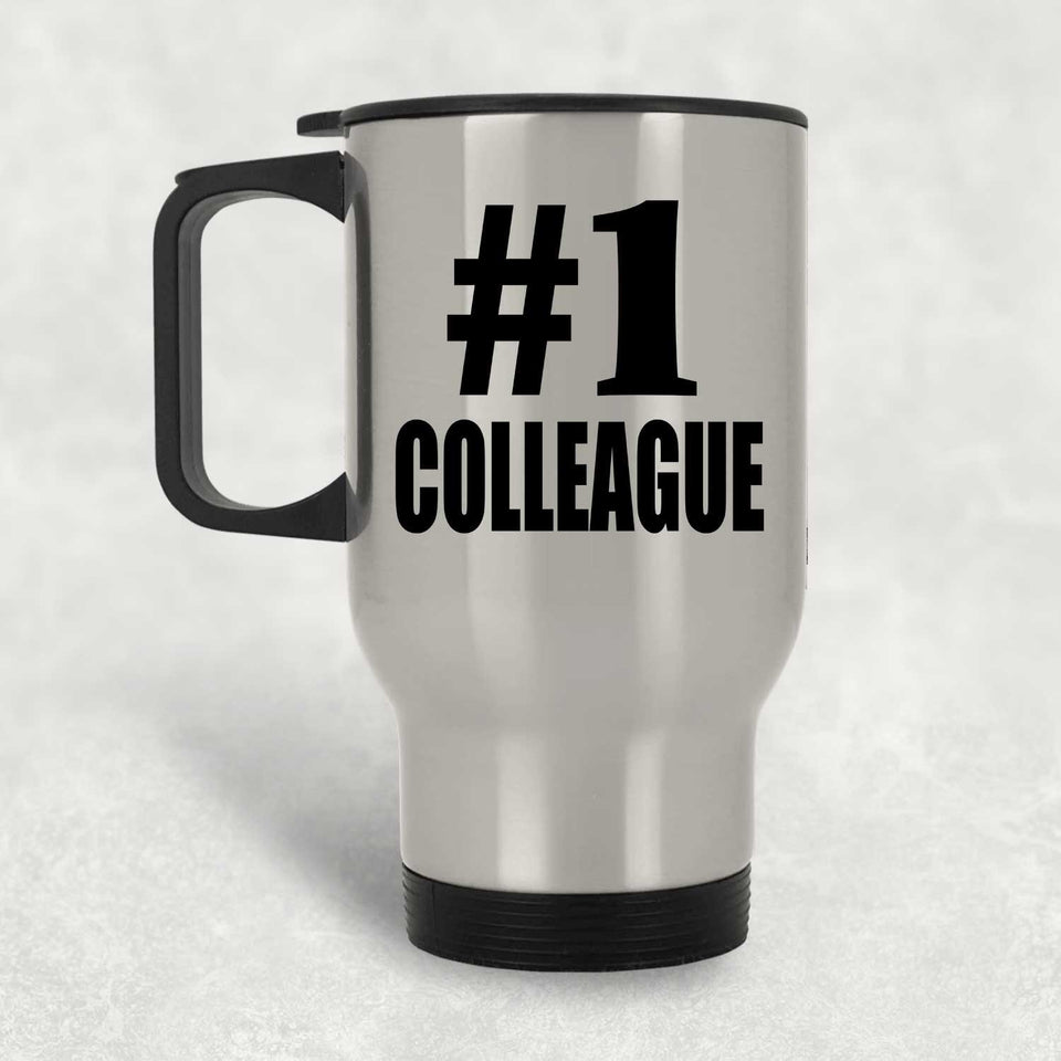 Number One #1 Colleague - Silver Travel Mug