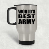 World's Best Army - Silver Travel Mug