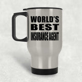 World's Best Insurance Agent - Silver Travel Mug