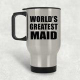World's Greatest Maid - Silver Travel Mug