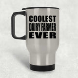 Coolest Dairy Farmer Ever - Silver Travel Mug