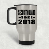 Security Guard Since 2018 - Silver Travel Mug