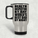 Health Inspector By Day World's Best Dad By Night - Travel Mug