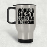 World's Best Computer Technician - Silver Travel Mug