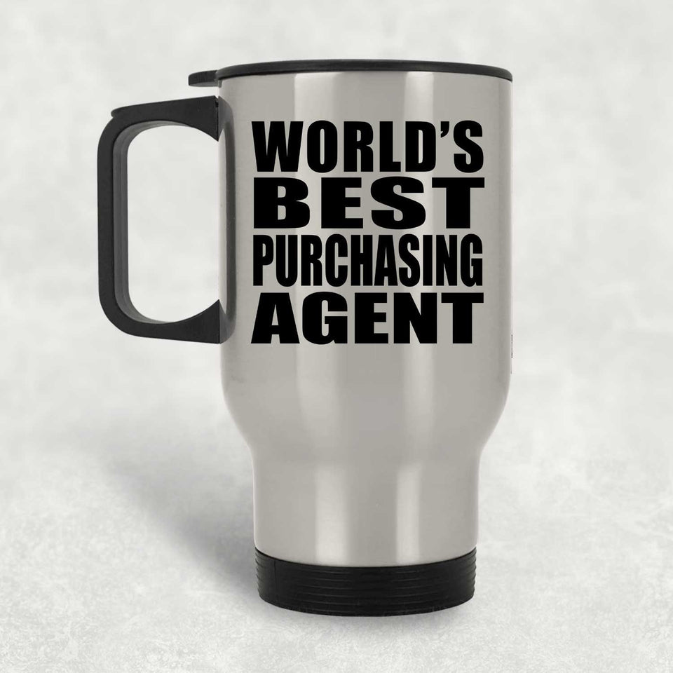 World's Best Purchasing Agent - Silver Travel Mug