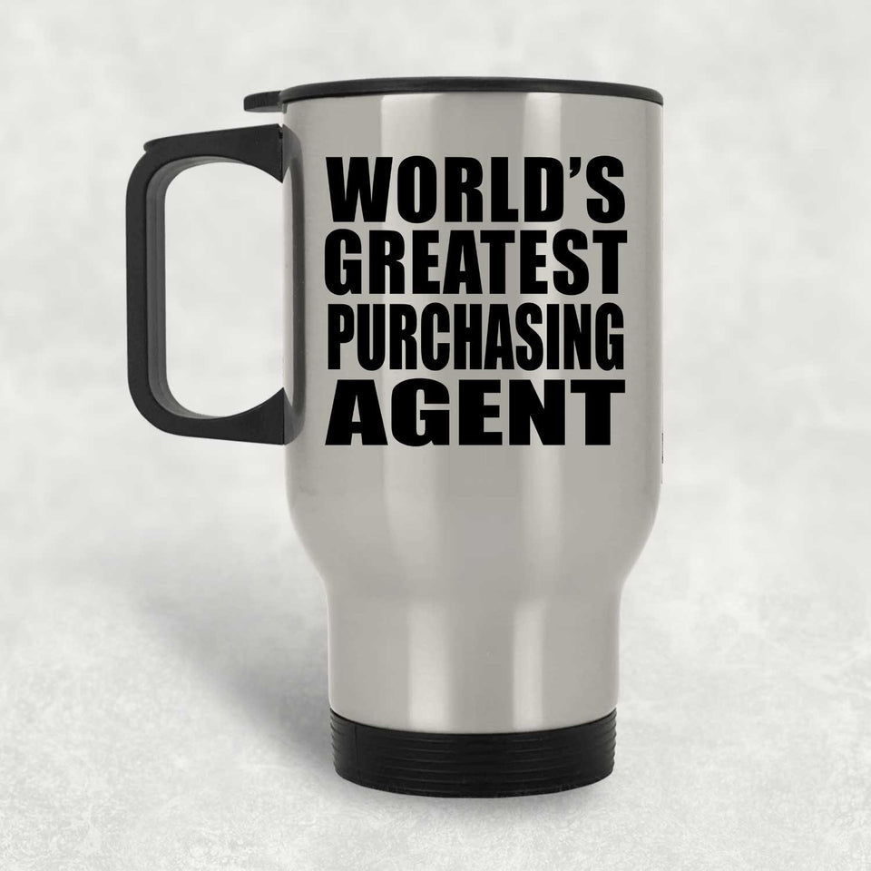 World's Greatest Purchasing Agent - Silver Travel Mug